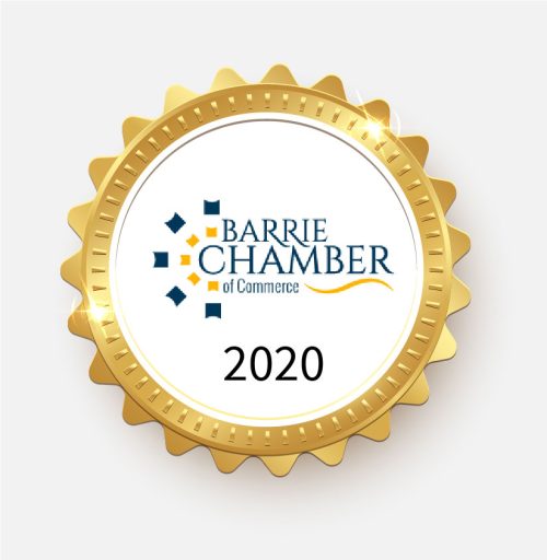 Award badge Barrie Chamber of Commerce Manufacturing, Construction & Engineering Company of the Year 2020