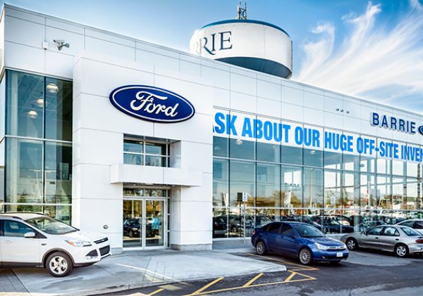 Renovation project Barrie Ford dealership